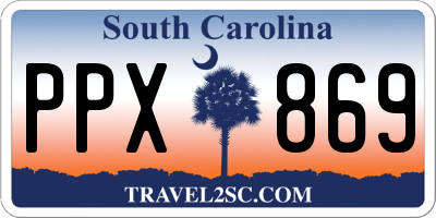 SC license plate PPX869