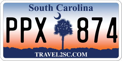 SC license plate PPX874