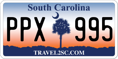 SC license plate PPX995