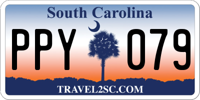 SC license plate PPY079