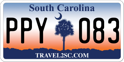 SC license plate PPY083