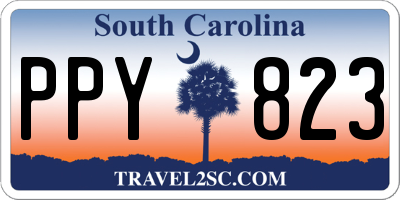 SC license plate PPY823