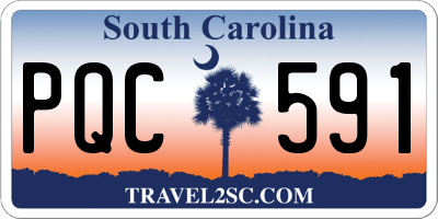 SC license plate PQC591