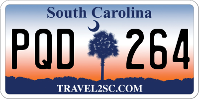 SC license plate PQD264