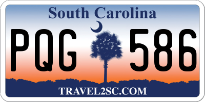 SC license plate PQG586