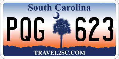 SC license plate PQG623