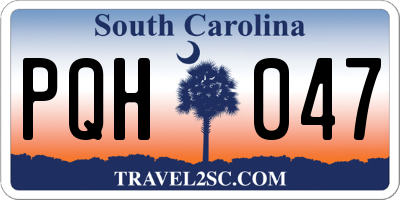 SC license plate PQH047