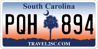SC license plate PQH894