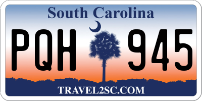 SC license plate PQH945