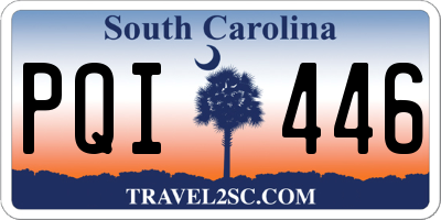 SC license plate PQI446