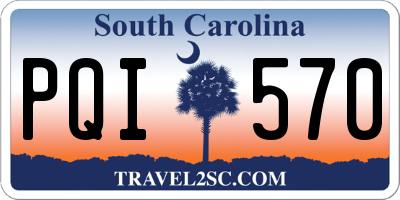 SC license plate PQI570