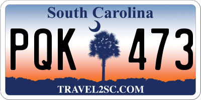SC license plate PQK473