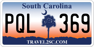 SC license plate PQL369