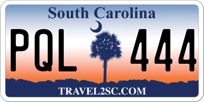 SC license plate PQL444