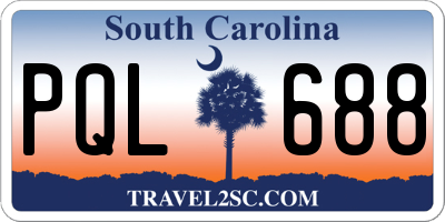SC license plate PQL688