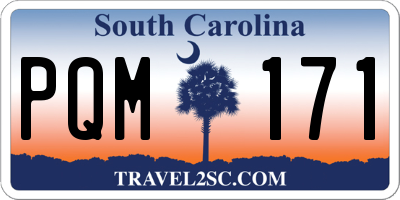 SC license plate PQM171