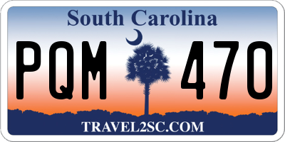 SC license plate PQM470