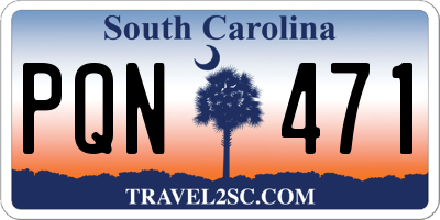 SC license plate PQN471