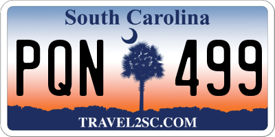 SC license plate PQN499