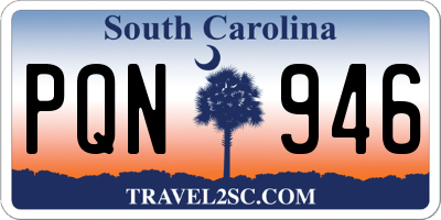 SC license plate PQN946
