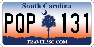 SC license plate PQP131