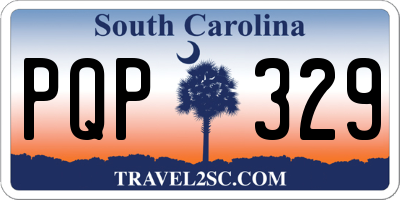 SC license plate PQP329