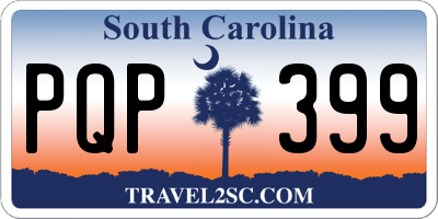 SC license plate PQP399