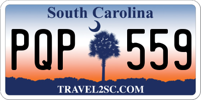 SC license plate PQP559
