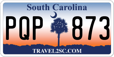 SC license plate PQP873