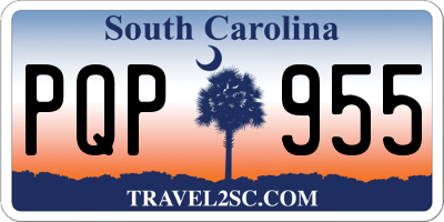 SC license plate PQP955