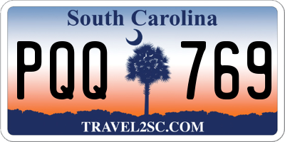 SC license plate PQQ769