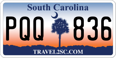 SC license plate PQQ836