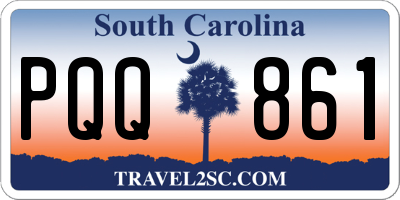 SC license plate PQQ861