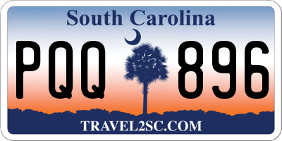 SC license plate PQQ896