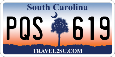 SC license plate PQS619