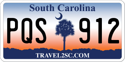 SC license plate PQS912