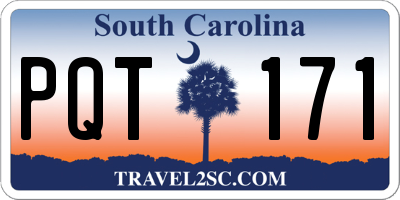 SC license plate PQT171