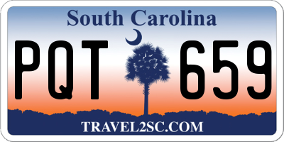 SC license plate PQT659