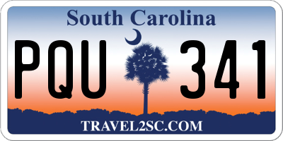 SC license plate PQU341