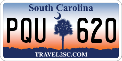 SC license plate PQU620