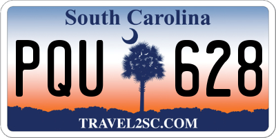 SC license plate PQU628