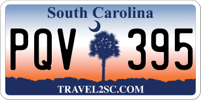 SC license plate PQV395