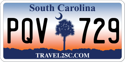 SC license plate PQV729