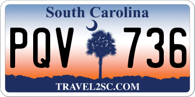 SC license plate PQV736