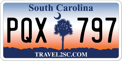 SC license plate PQX797