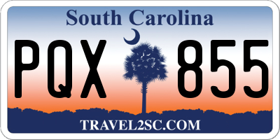 SC license plate PQX855
