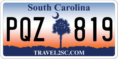 SC license plate PQZ819