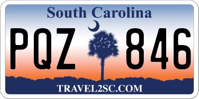 SC license plate PQZ846