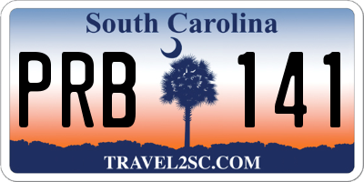 SC license plate PRB141