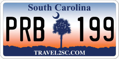 SC license plate PRB199